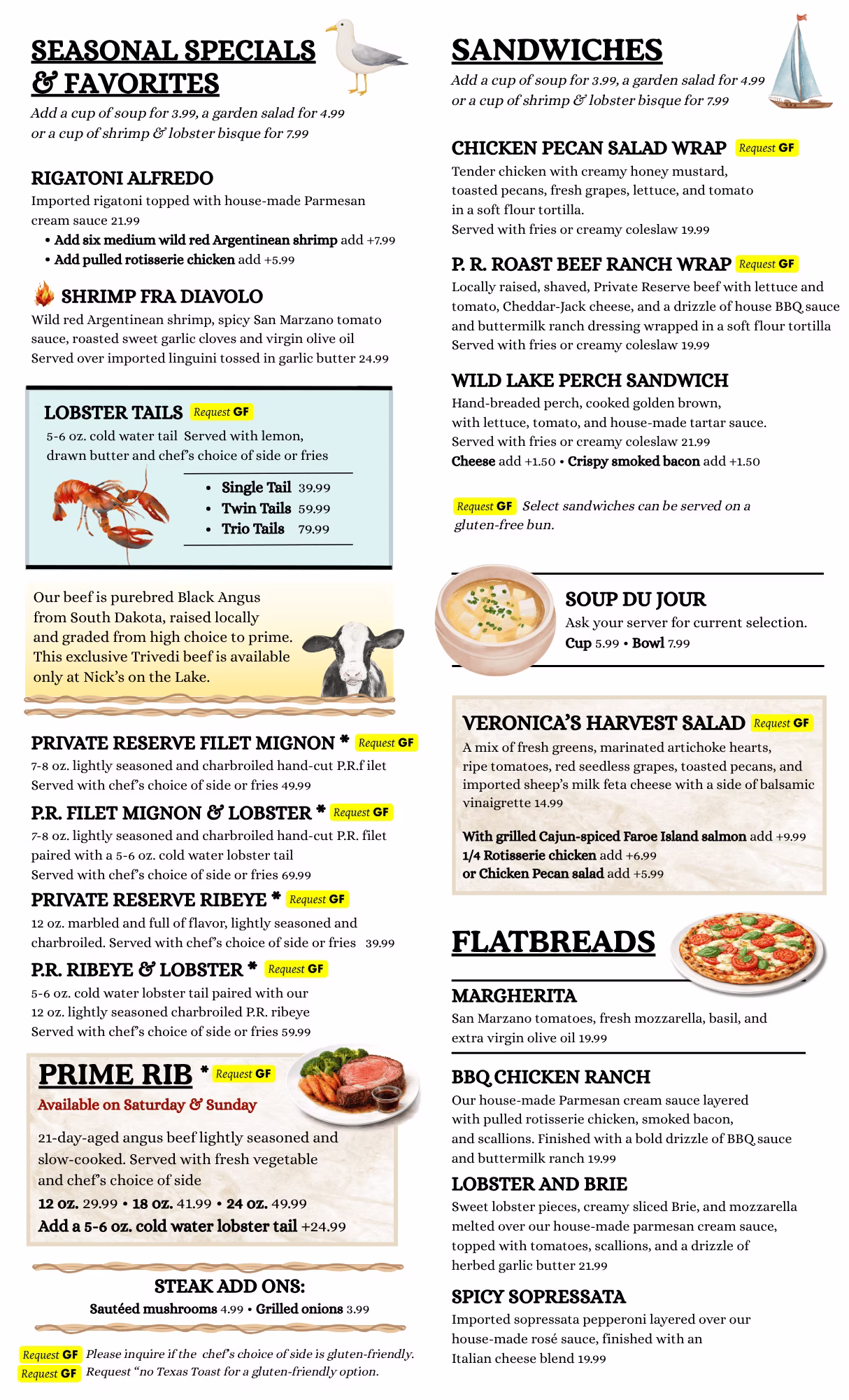 Seasonal Specials & Favorites